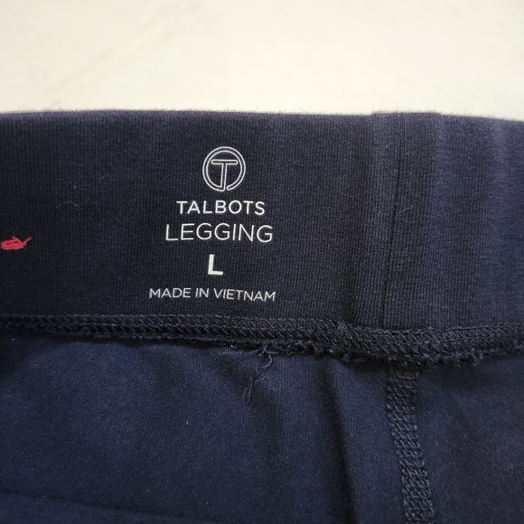 Talbots Size Large Navy Blue Leggings - Picture 7 of 8